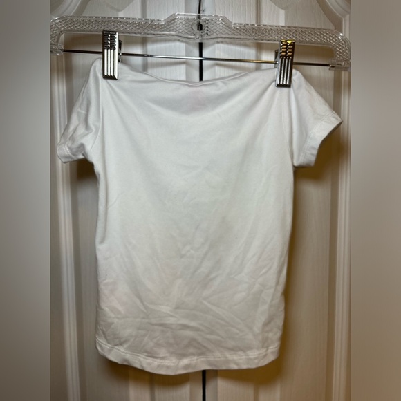 Girls 2Piece Butterfly & Daisy Outfit White Tie-Front Top with Yellow Shorts Set - Picture 2 of 6